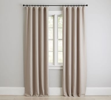 Custom Classic Belgian Linen Curtain, Dark Flax, 84 x 90" - Image 1
