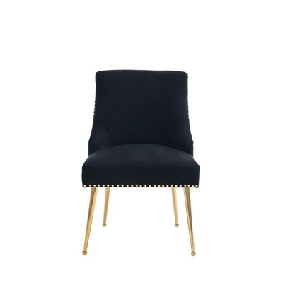 Velvet Upholstered Dining Chair - Image 0