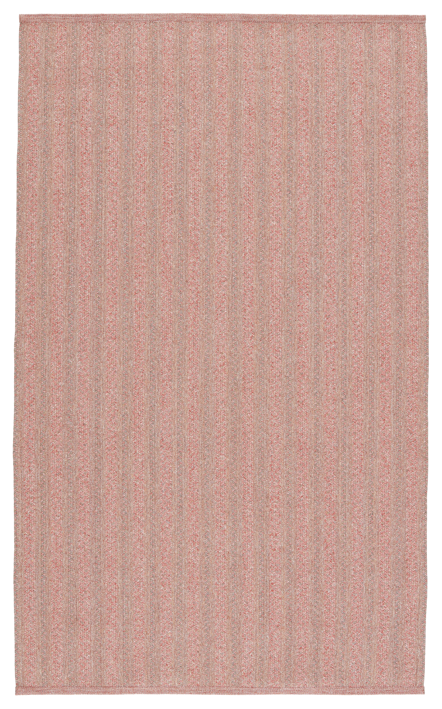 Topsail Indoor/ Outdoor Striped Rose/ Taupe Area Rug (4'X6') - Image 0