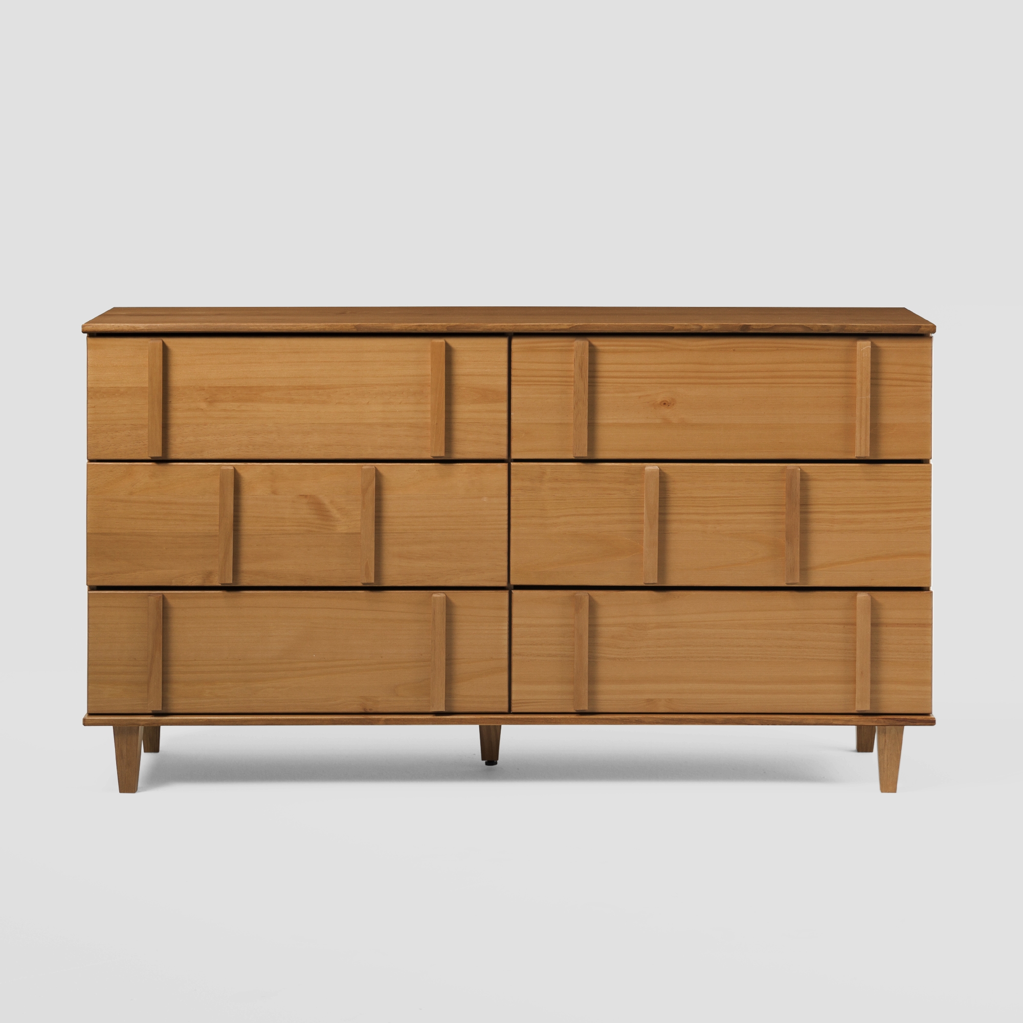 60" Modern Solid Wood Dresser - Image 1