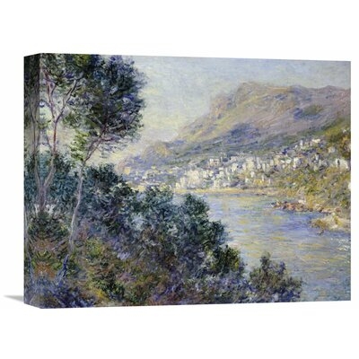 'A View of Cape Martin, Monte Carlo' by Claude Monet Painting Print on Wrapped Canvas - Image 0