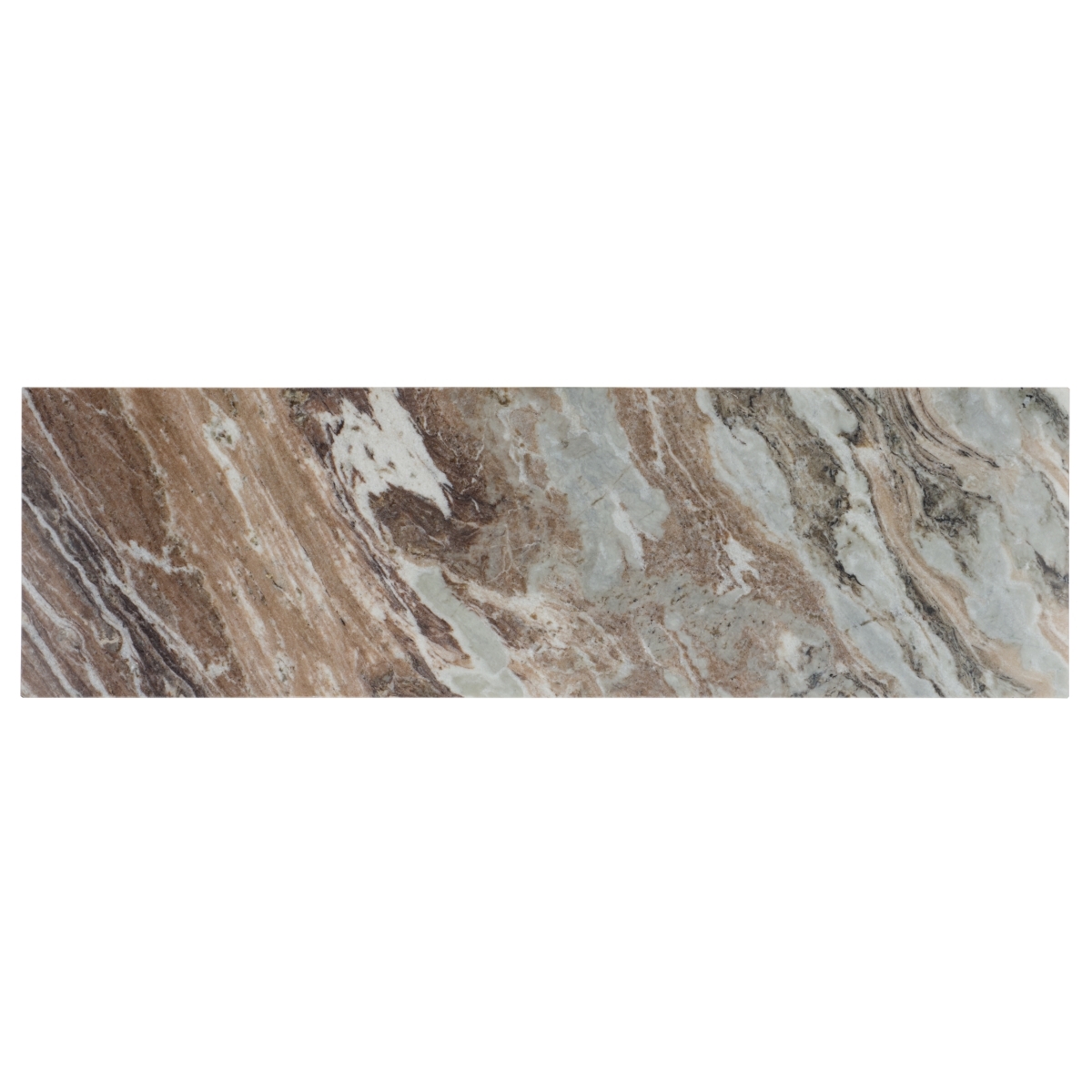 Frederick Marble Console Table - Brown Grey / Black - Image 4