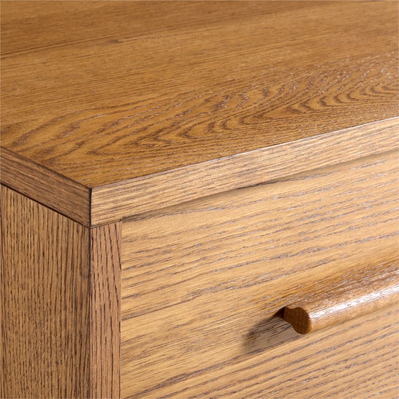 Grayson 52" Barley Brown Wood Wide 6-Drawer Kids Dresser - Image 4