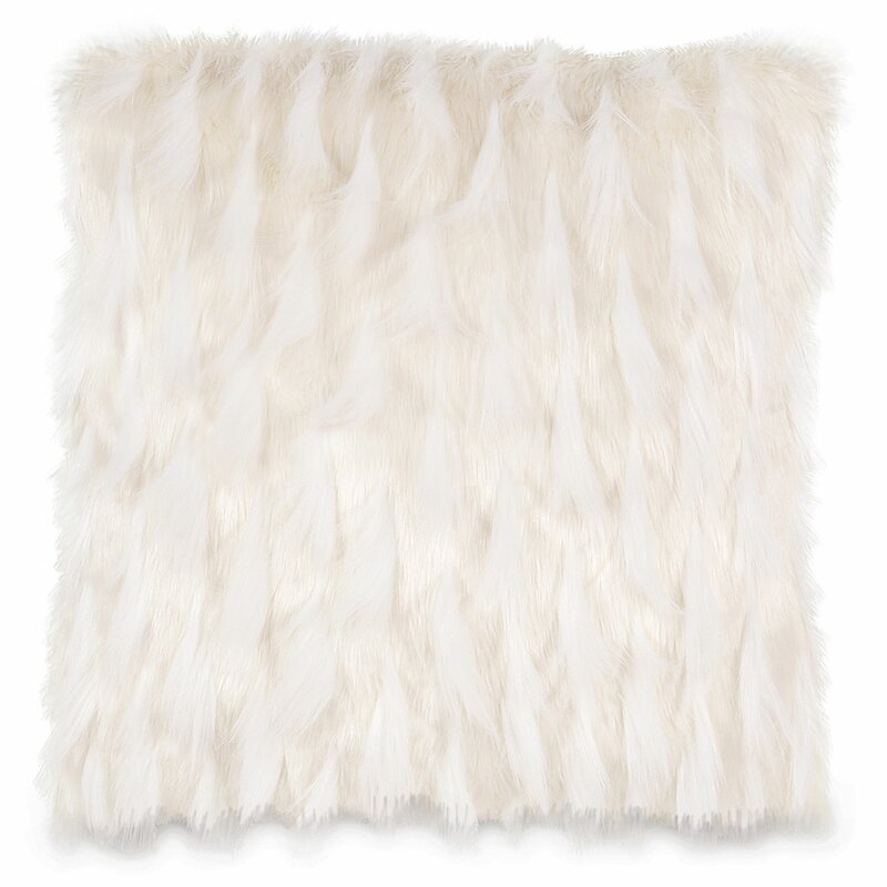 Eastern Accents Mistletoe Faux Fur Throw Pillow - Image 0