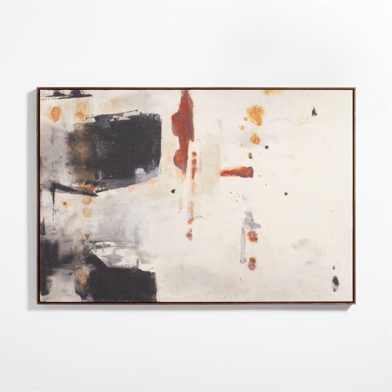 "Dissemblance I" Framed Beige Wall Art Print 45.25"x66.25" - Image 4