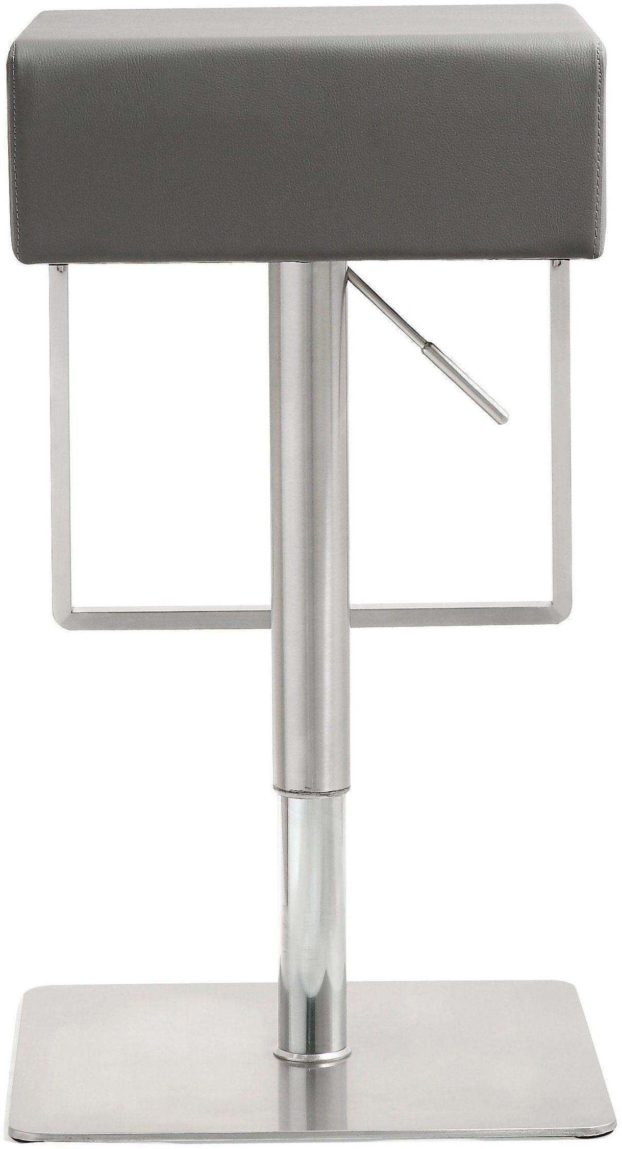 Seville Grey Stainless Adjustable Barstool - Image 2