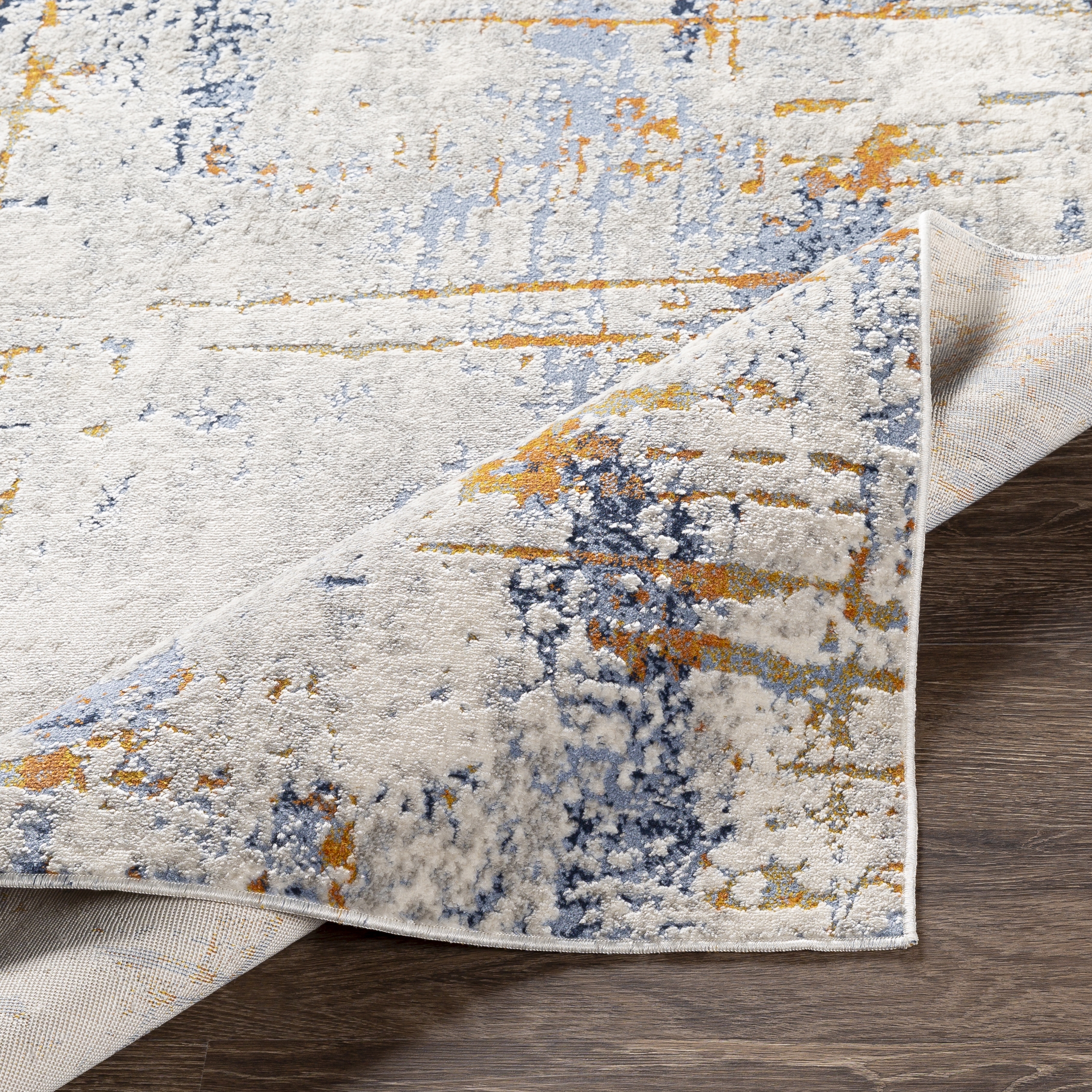 Porto White Indoor 2' x 2'11" Machine Woven Rug - Image 4