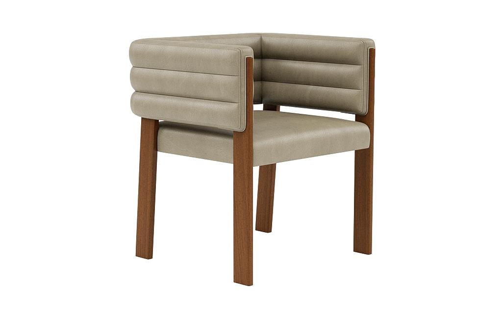 Nora Leather Upholstered Wood Framed Chair - Image 1