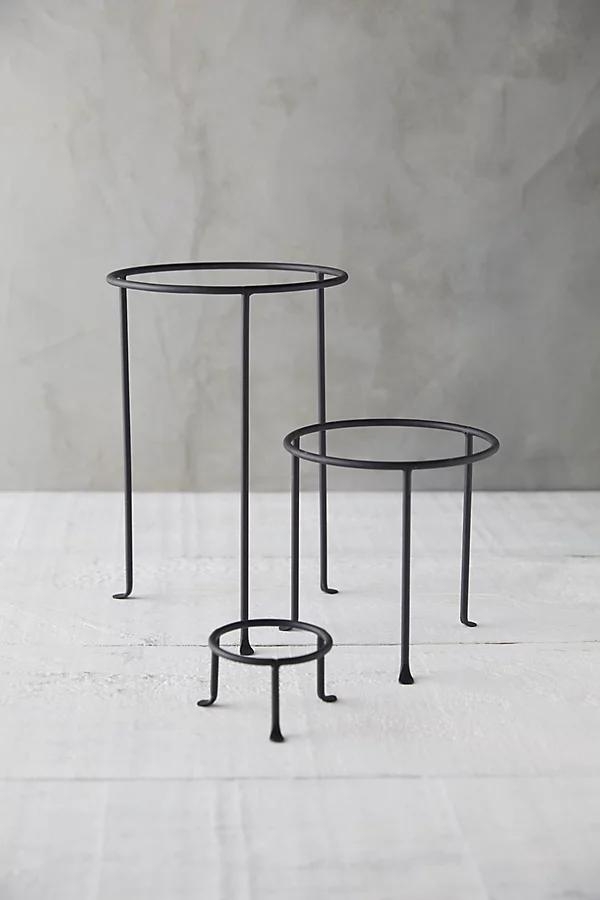 Matte Black Plant Stand, Tall - Image 0