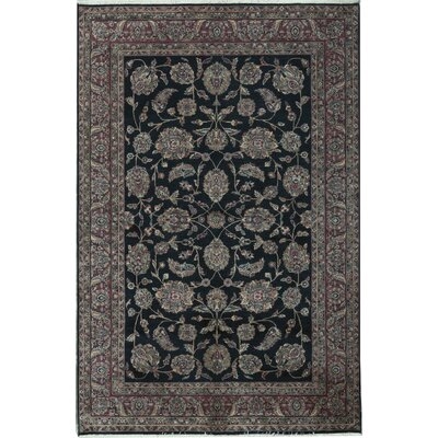 Marquis Oriental Hand-Knotted Wool Black/Red Area Rug - Image 0