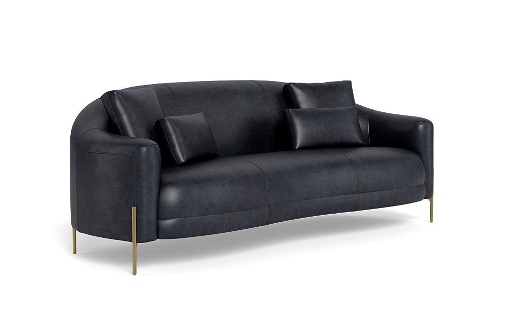 Fiona Leather 3-Seat Sofa - Image 1