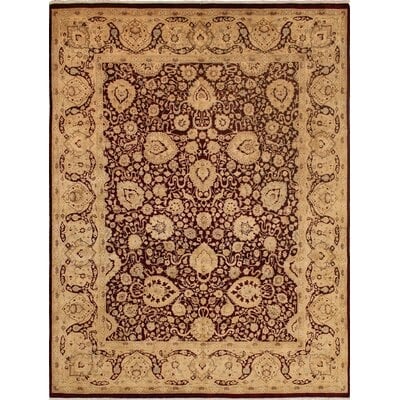 One-of-a-Kind Mickey Hand-Knotted Brown 8'1" x 10'9" Wool Area Rug - Image 0