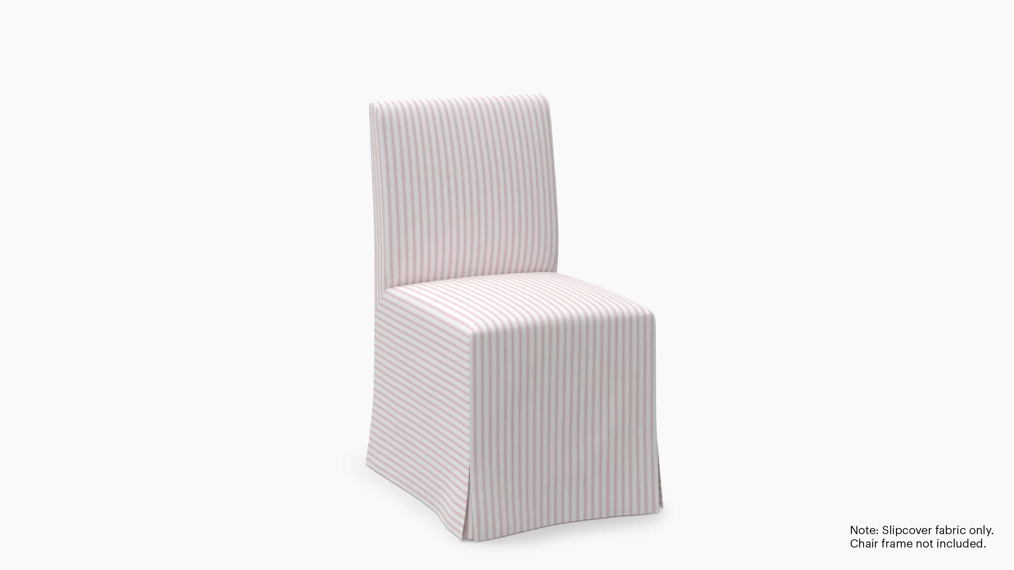 Slipcovered Signature Dining Chair - Cover Only, Pink Classic Ticking Stripe - Image 1