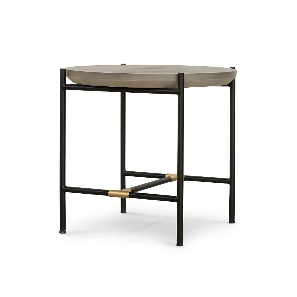 Finian End Table, Natural Brass - Image 0