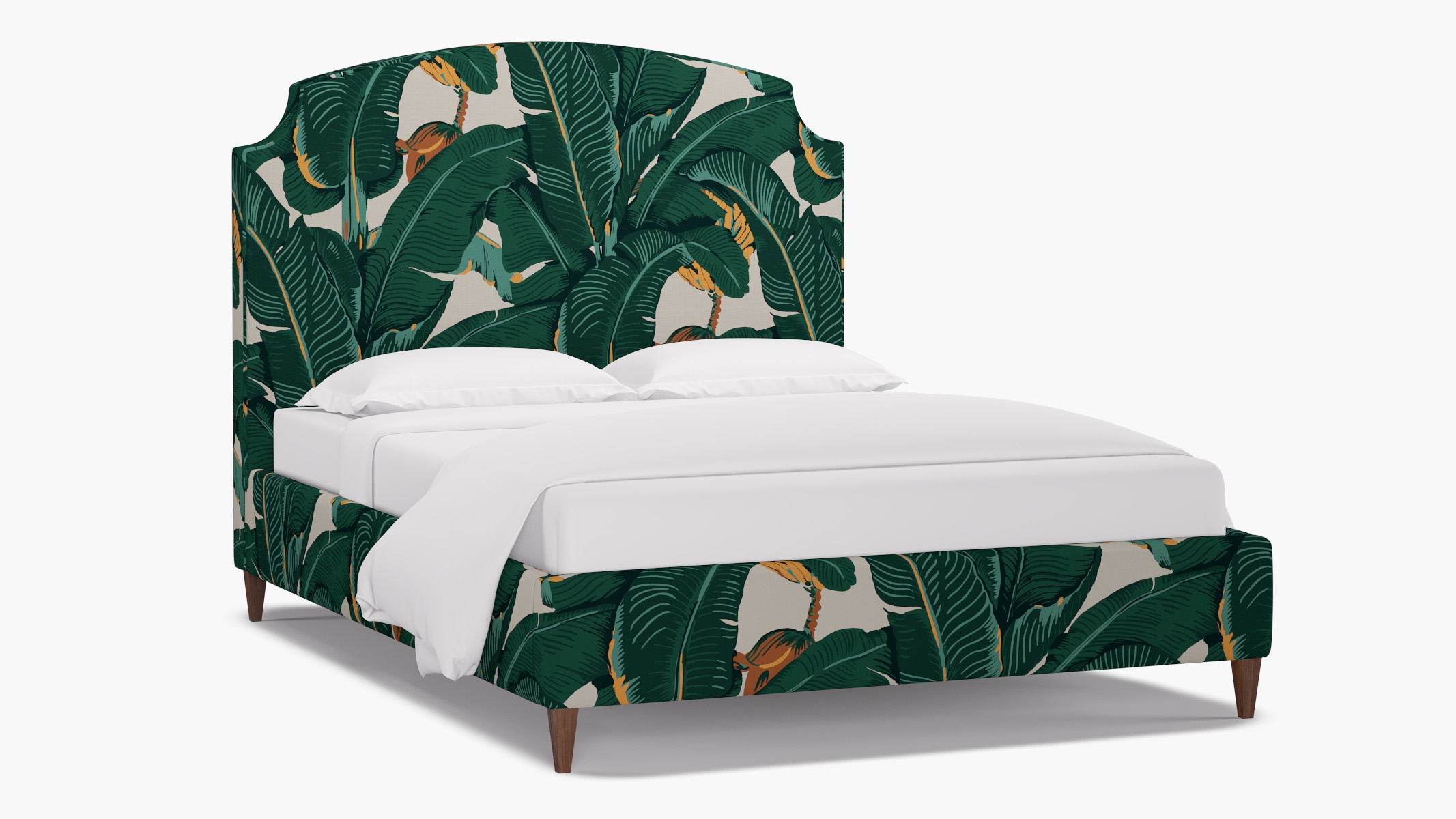 Cove Bed, Martinique®®, Walnut Square Tapered Leg, Twin - Image 1