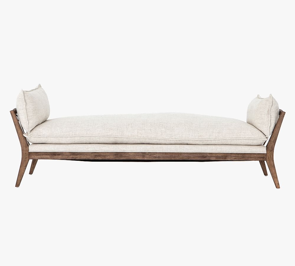 Orland Upholstered Chaise, Thames Cream &amp; Natural - Image 0