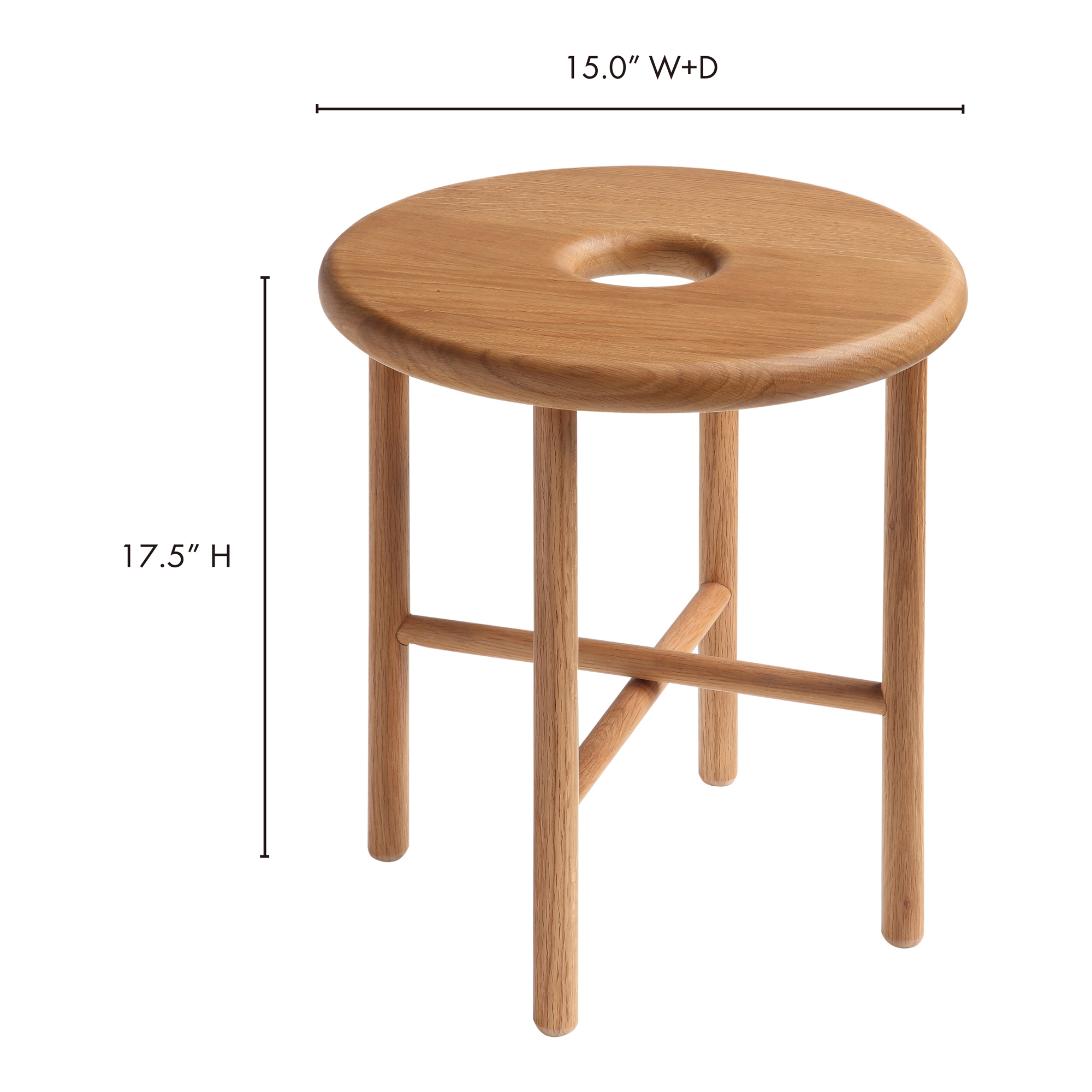 *NAMBA OAK STOOL - Image 5