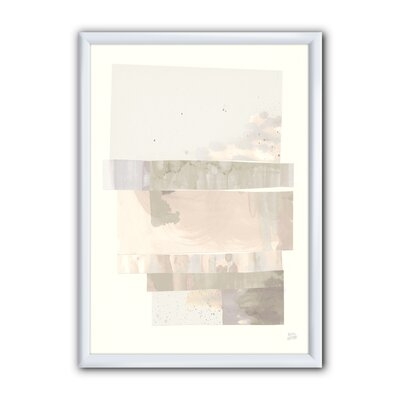 'Geometric Neutral Form I' - Picture Frame Print on Canvas - Image 0