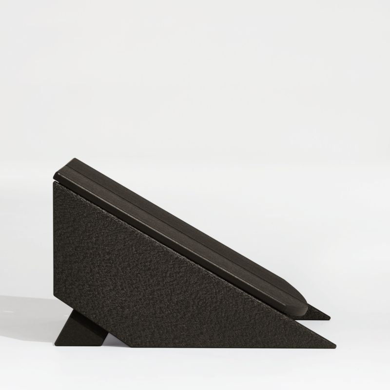 Paso Black Outdoor Adirondack Chair Ottoman by POLYWOOD® - Image 2