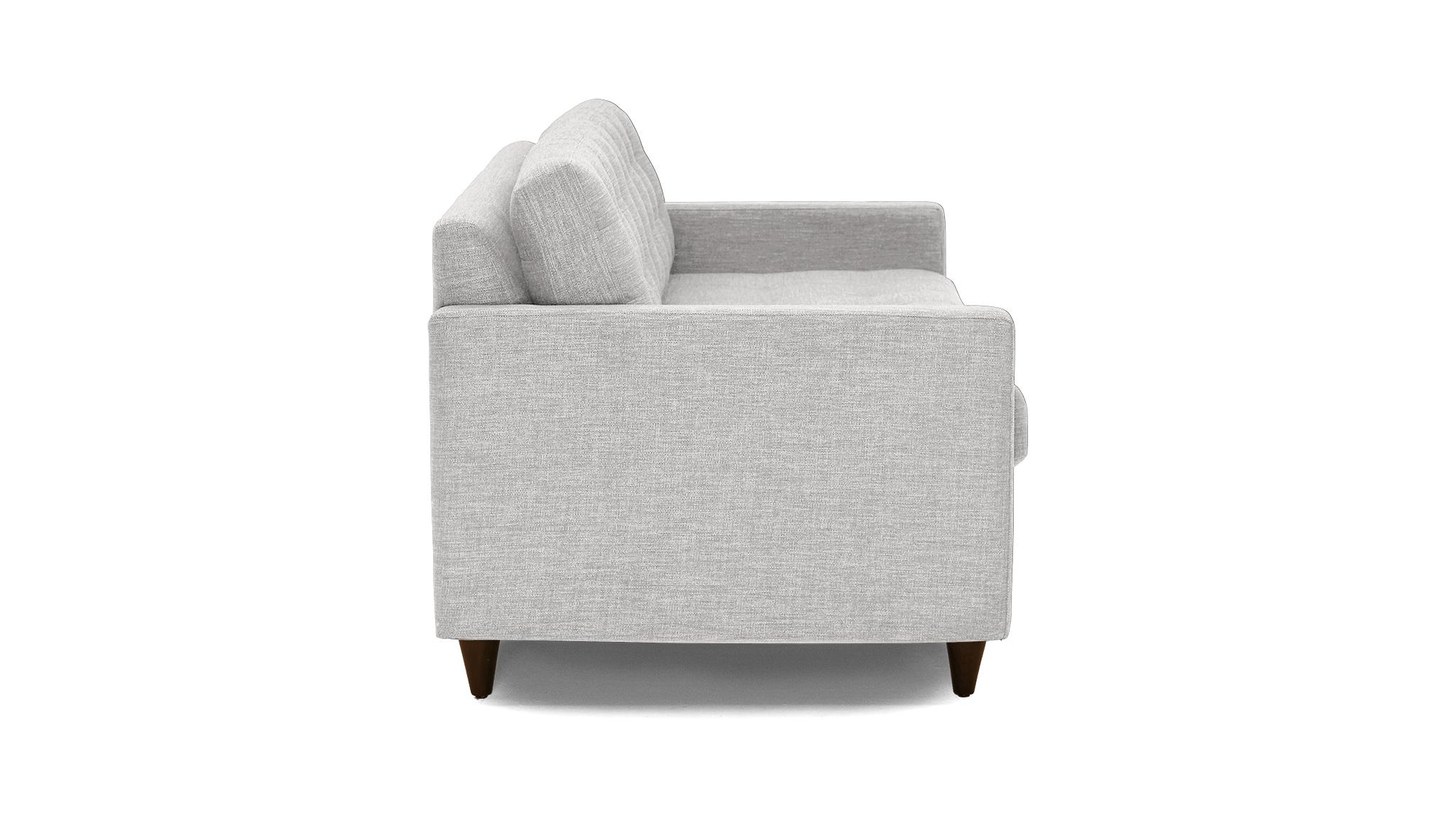 Gray Eliot Mid Century Modern Sleeper Sofa - Sunbrella Premier Fog - Mocha - Foam - Image 2