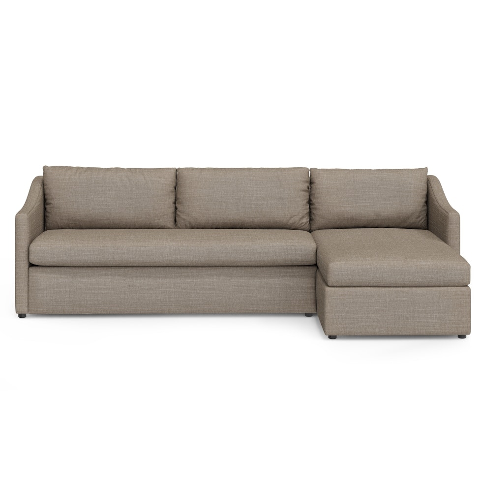 Landry 109" Right Storage Sleeper Sectional - Napa Taupe - Image 0