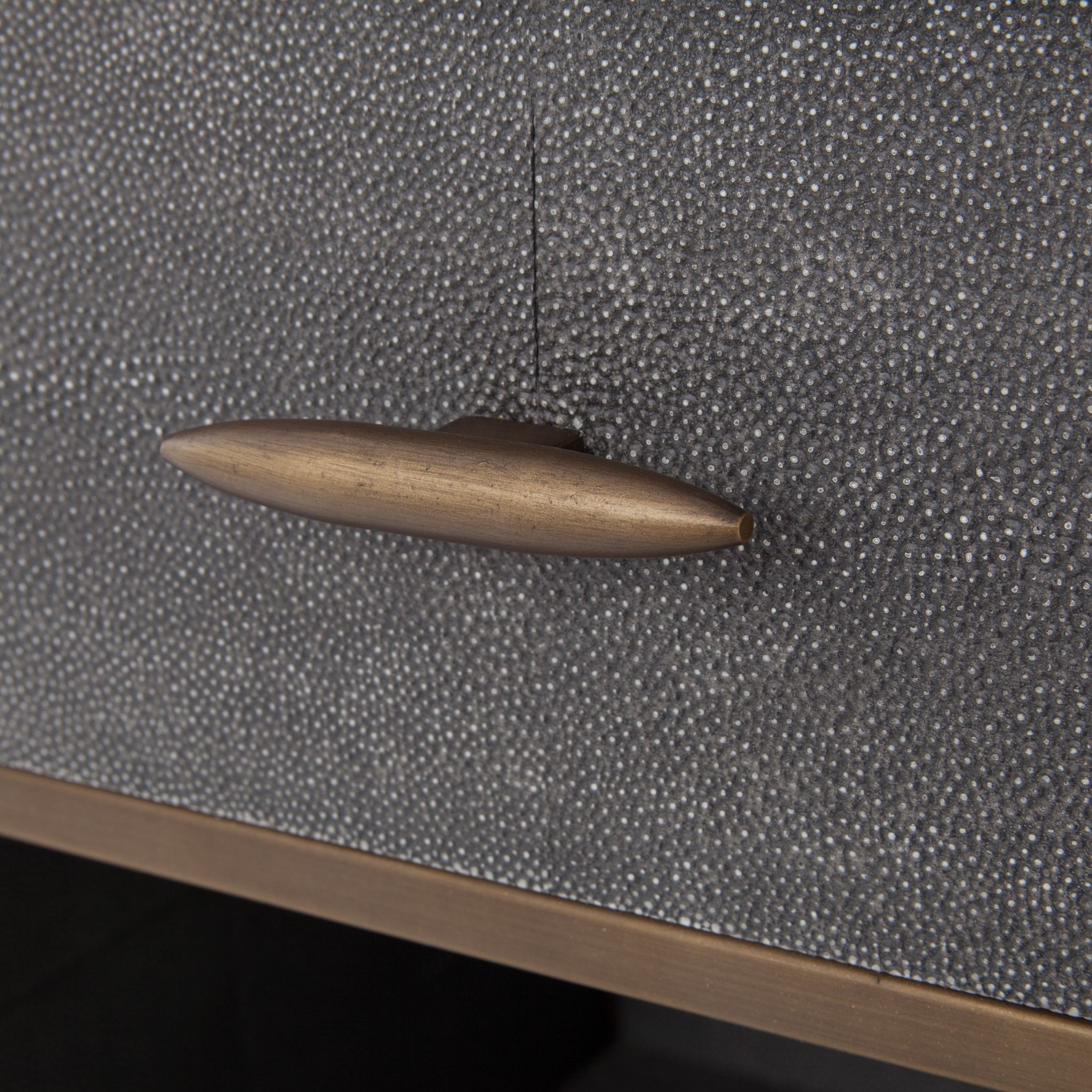 Shagreen Bedside Table-Grey Shagreen - Image 5