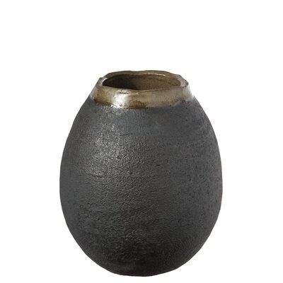 Goetz Dark Gray 8" Ceramic Table Vase - Image 0