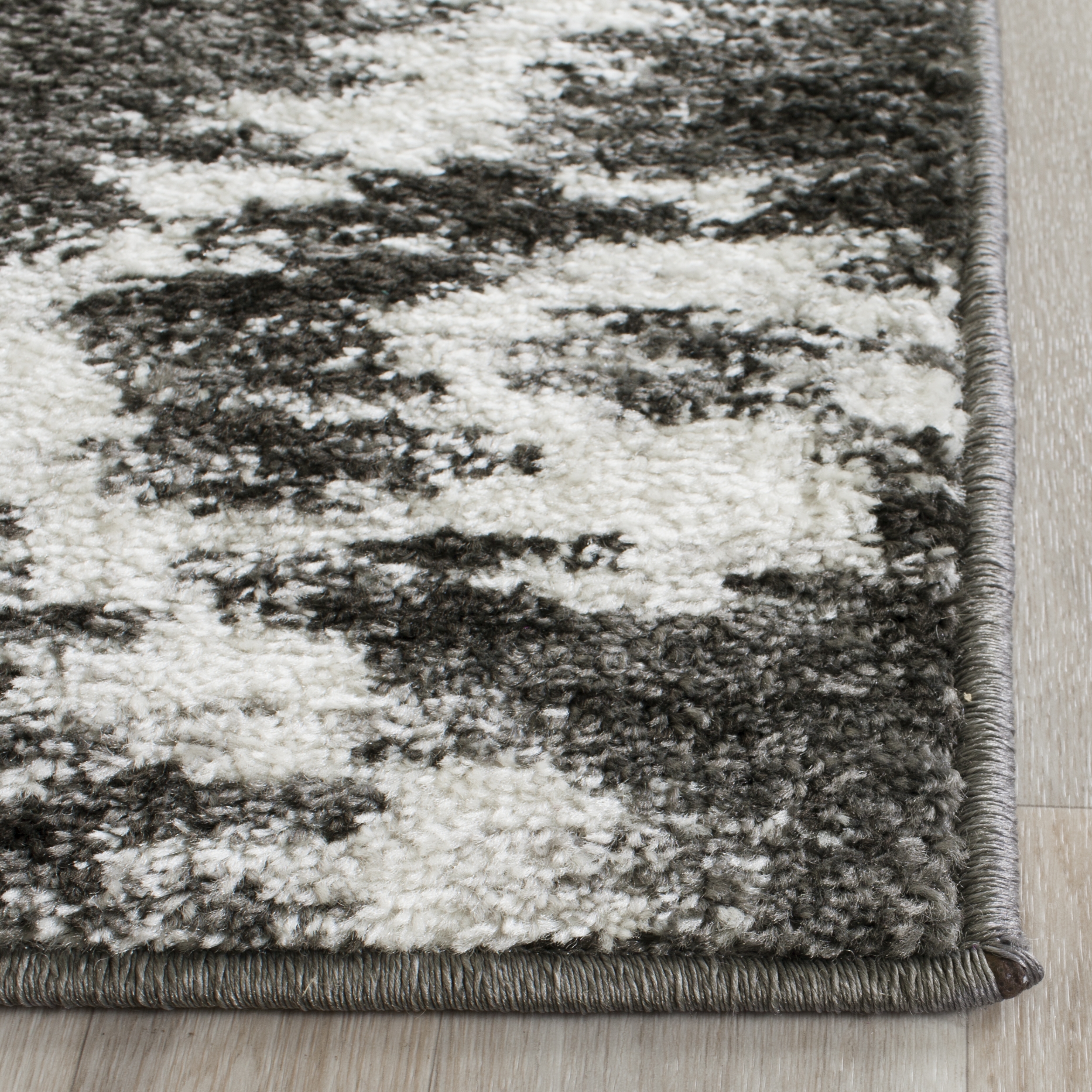 Arlo Home Woven Area Rug, ADR118R, Charcoal/Ivory,  2' 6" X 8' - Image 2