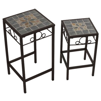 Cortesi Home Reden Mosaic Square Nesting Tables, Set Of 2 - Image 0