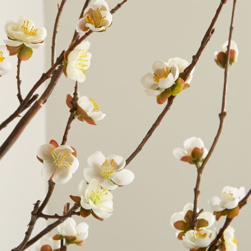 Artificial White Cherry Blossom Flower Branch 42" - Image 4