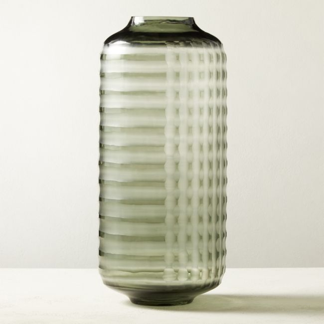 Carter Glass Smoke Vase - Image 0