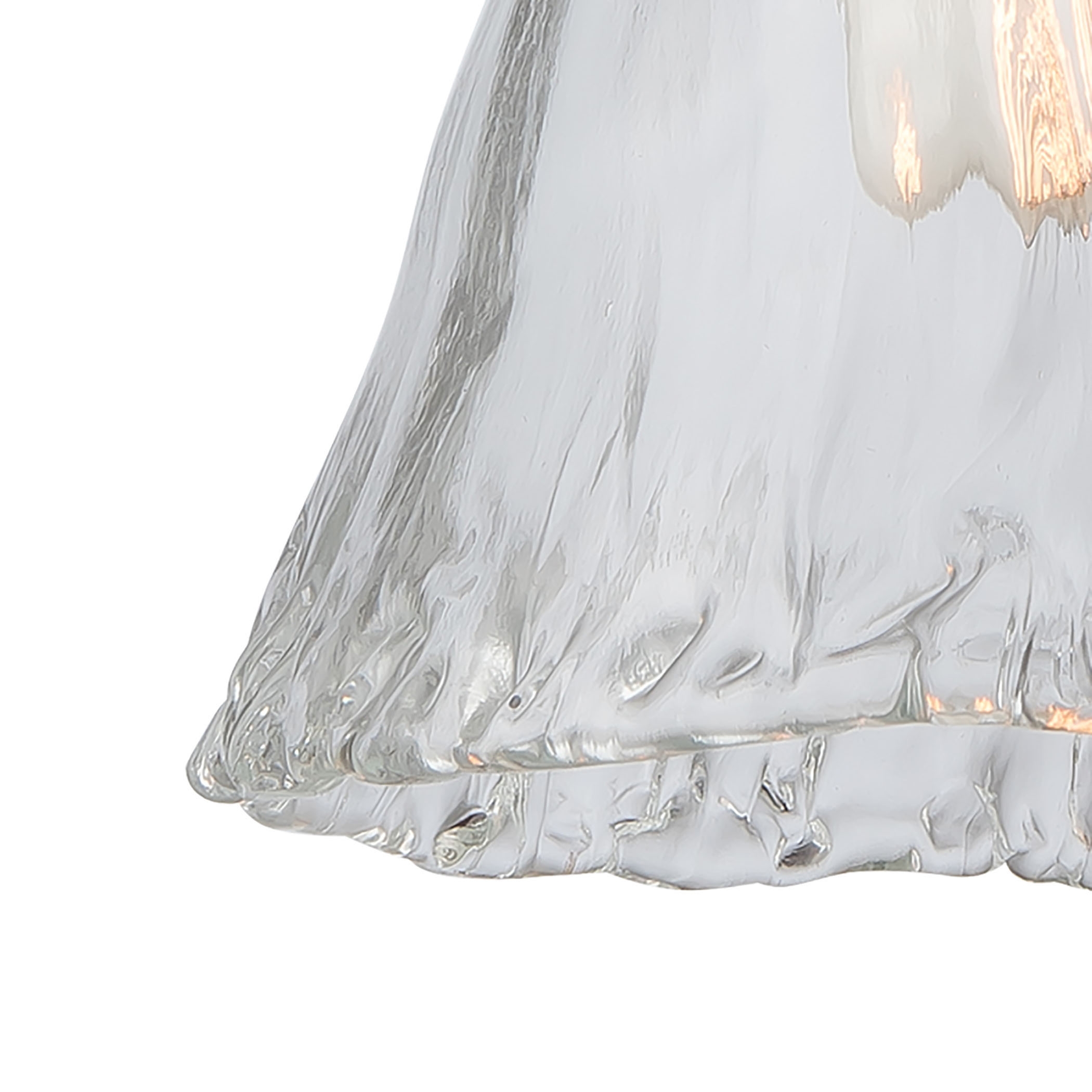 Hand Formed Glass 8'' Wide 1-Light Mini Pendant - Oil Rubbed Bronze - Image 1