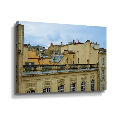 Bordeaux Rooftops Gallery Wrapped Floater-Framed Canvas - Image 0
