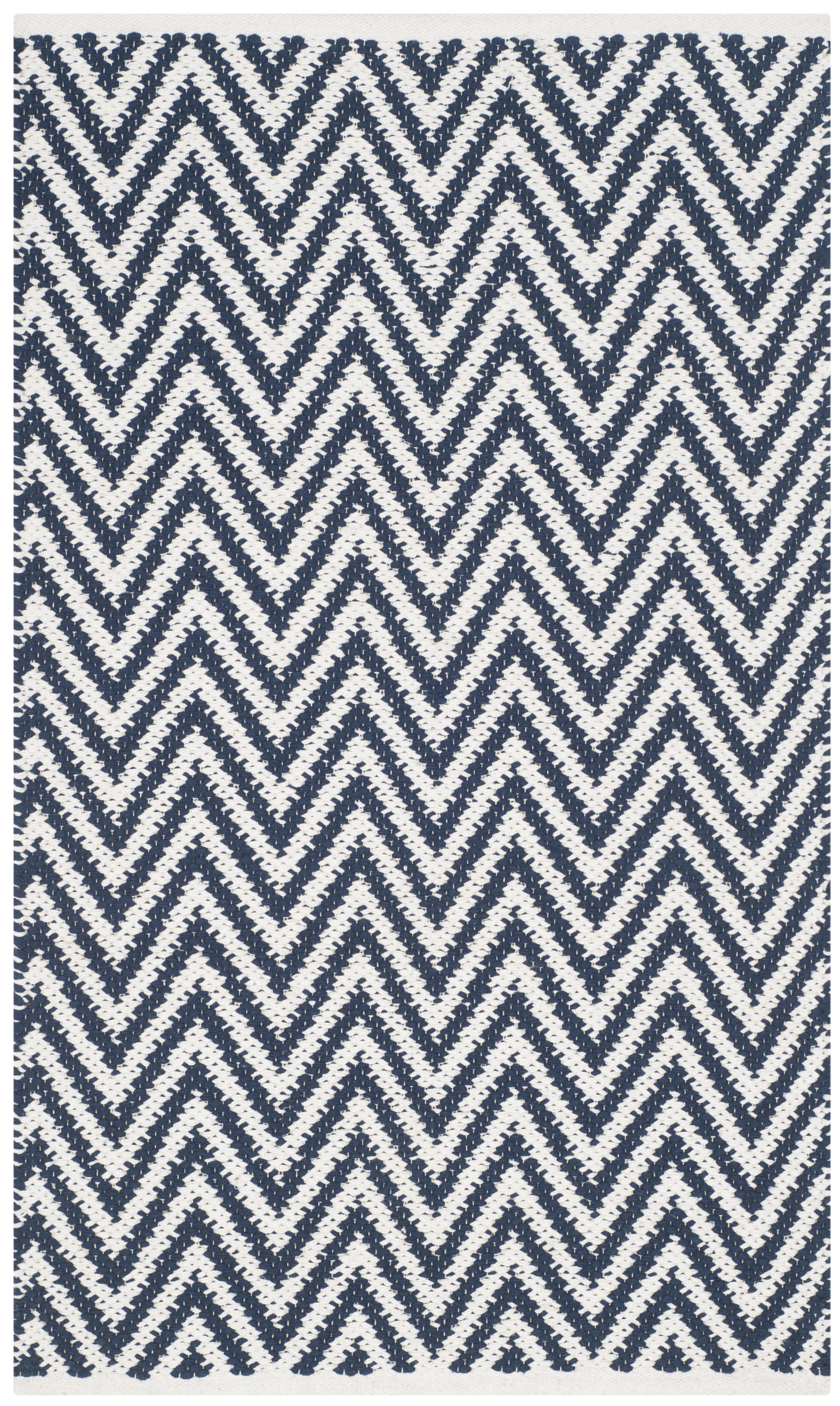 Arlo Home Hand Woven Area Rug, MTK812C, Navy/Ivory,  2' 6" X 4' - Image 0