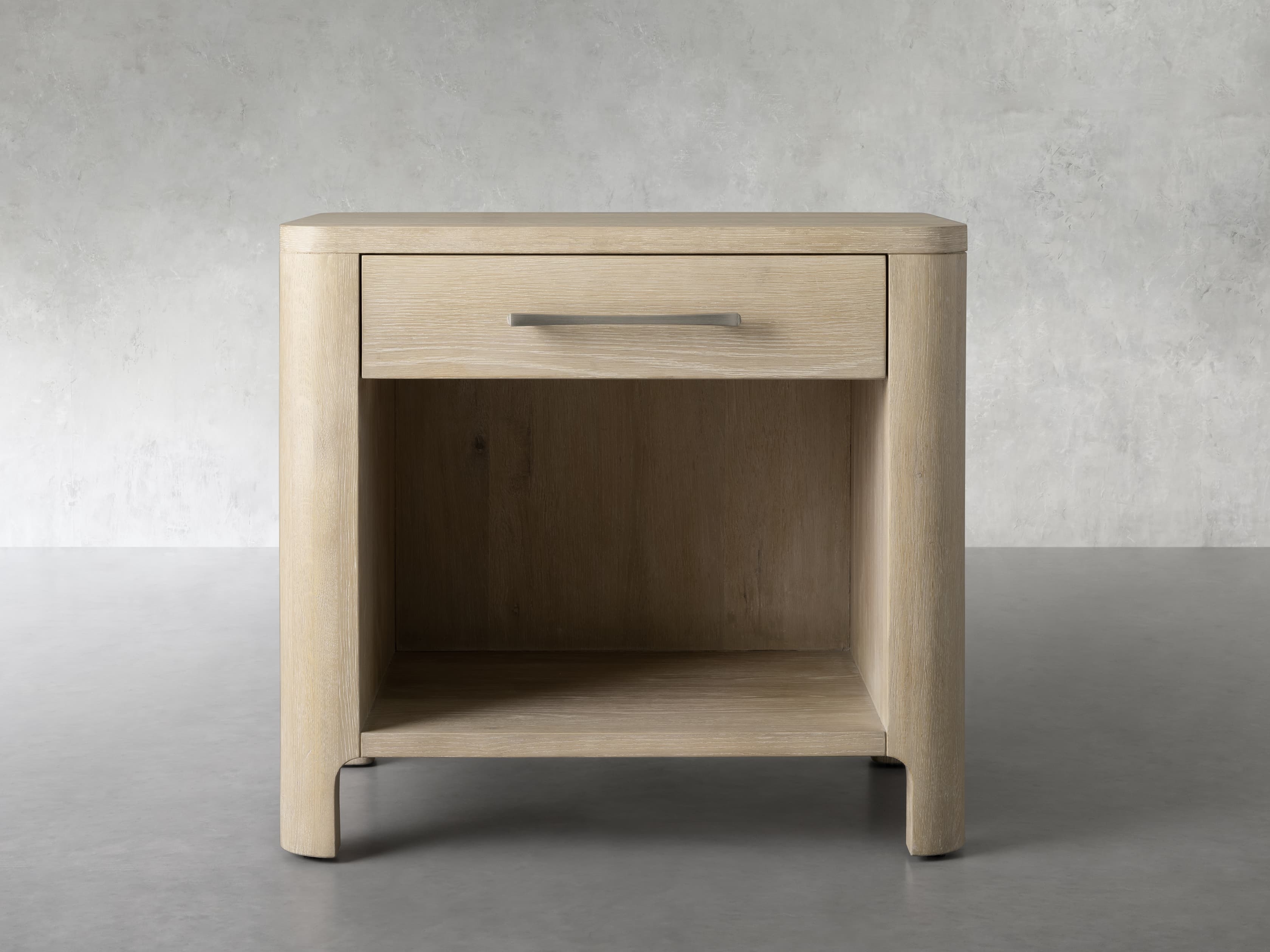 Calista Open Nightstand in Wood 28" Natural  Sand  - Image 0