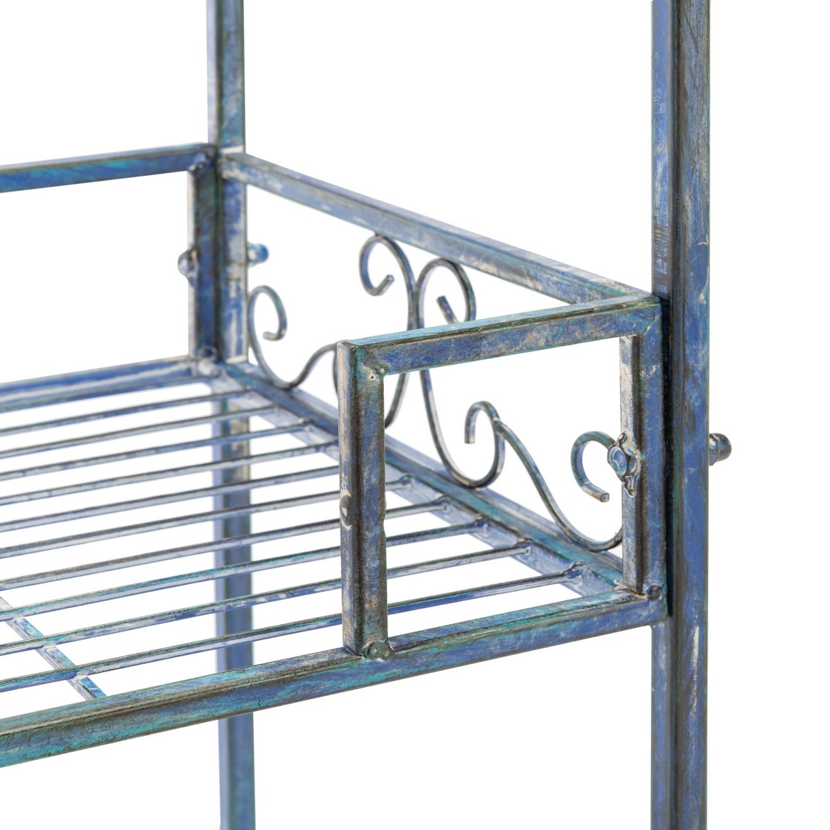 Noreen 3 Tier Shelf - Mossy Blue - Safavieh - Image 3