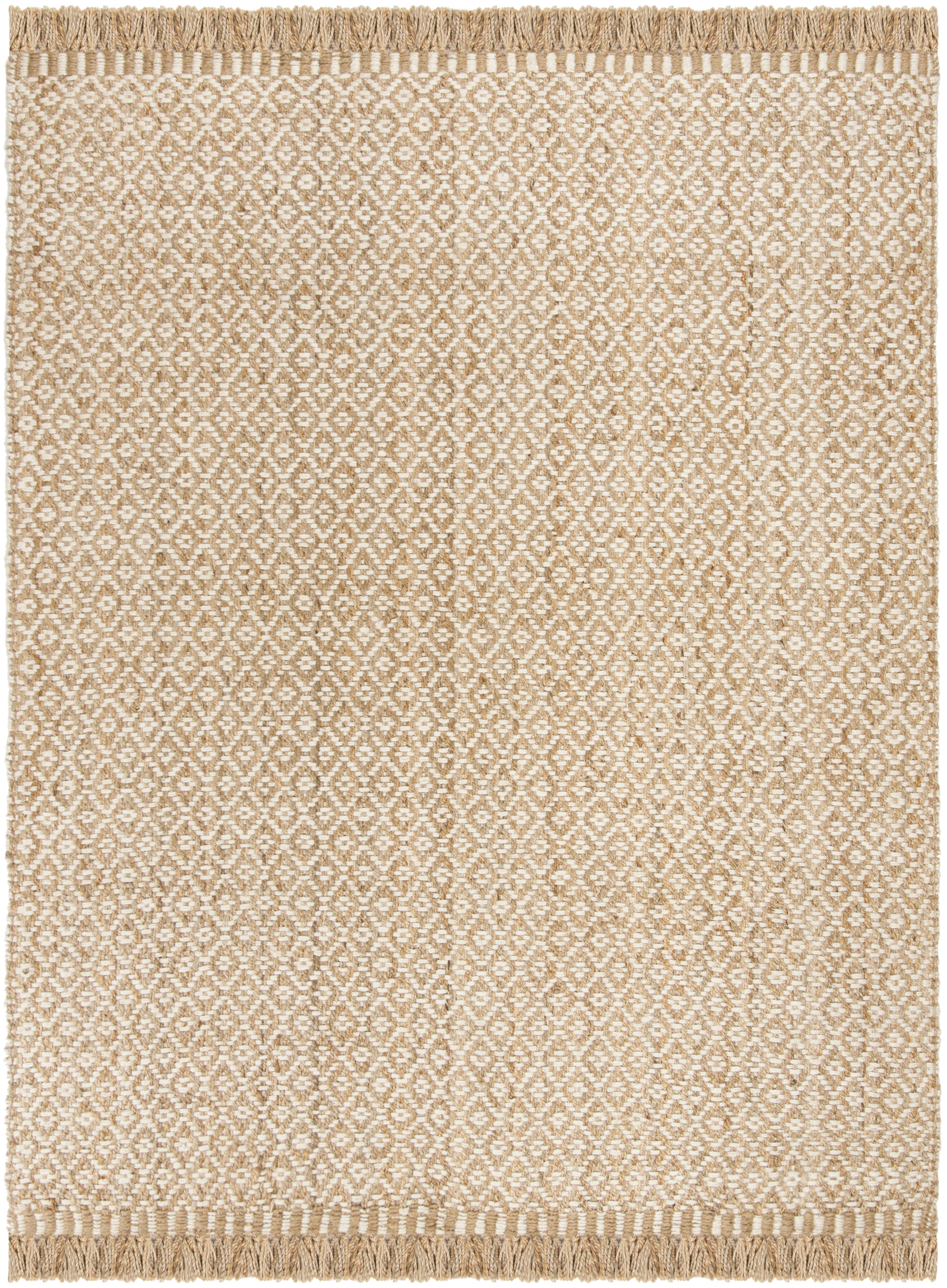 Arlo Home Hand Woven Area Rug, NF182A, Natural/Ivory,  5' X 8' - Image 0