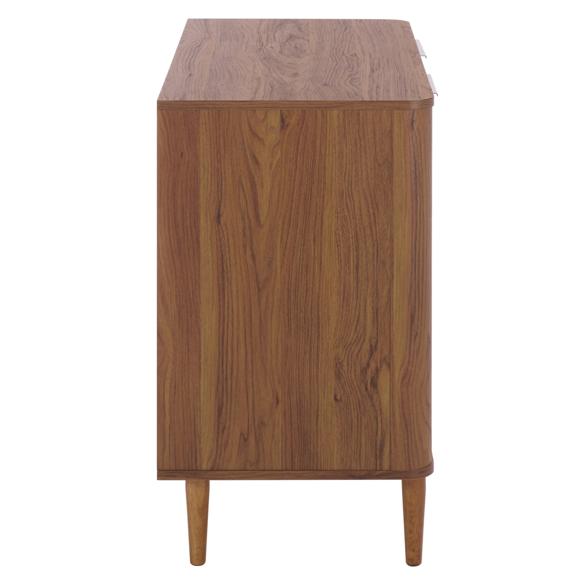 Brey 2 Door Compact Sideboard - Walnut / Brass - Image 6