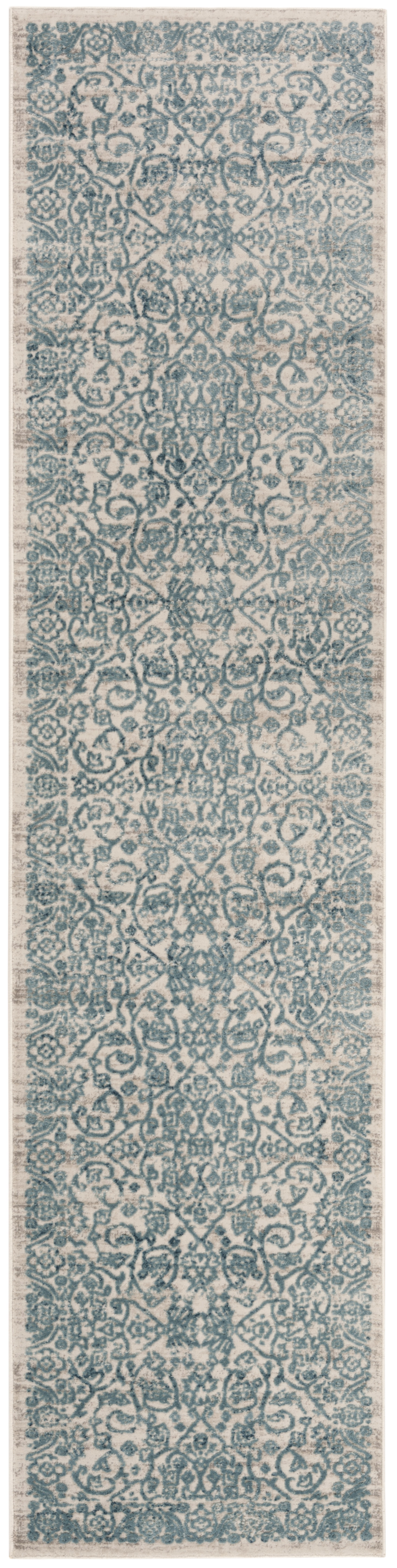 Arlo Home Woven Area Rug, PRN714M, Blue/Beige,  2' X 8' - Image 0