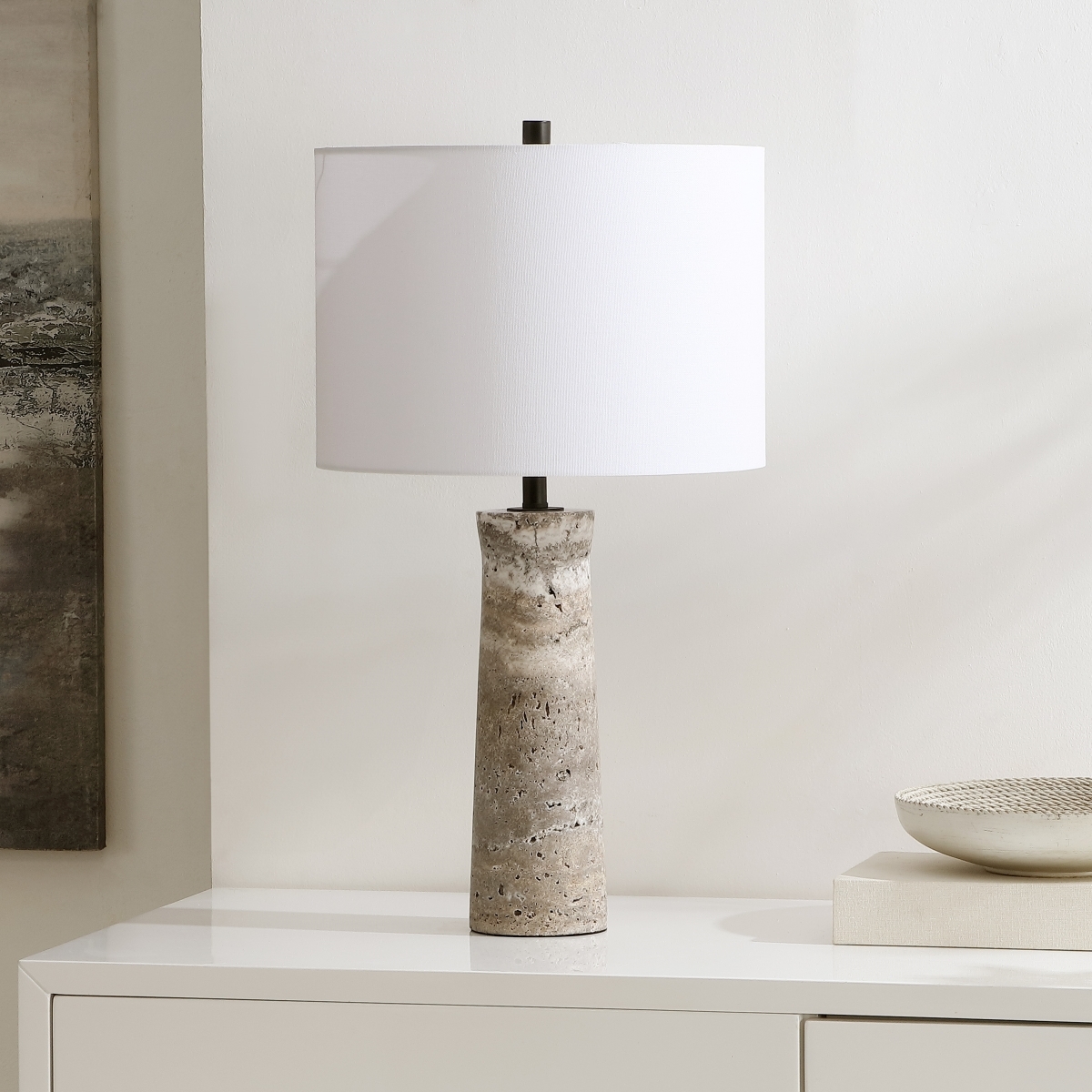 Alana 25.25 Inch Table Lamp - Grey - Safavieh - Image 1