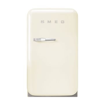 Mini SMEG Refrigerator, Right Hinge, Cream - Image 0