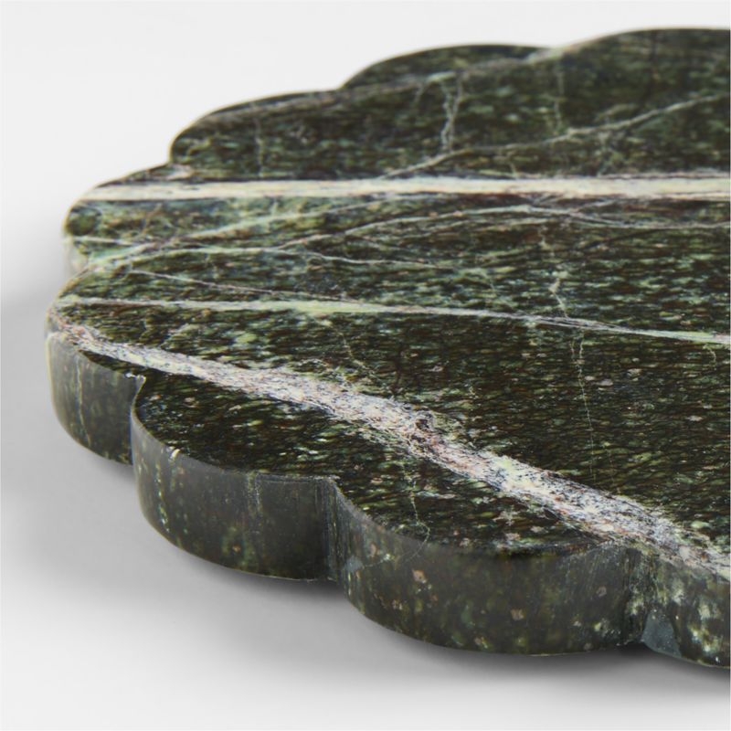 Green Scallop Marble Trivet by Laura Kim - Image 4