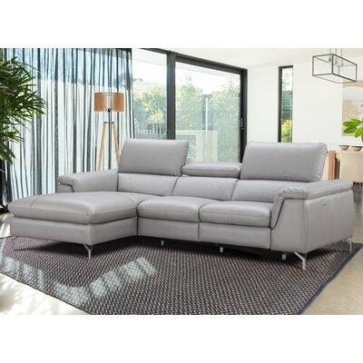 Hartselle Leather Reclining Sectional - Image 0