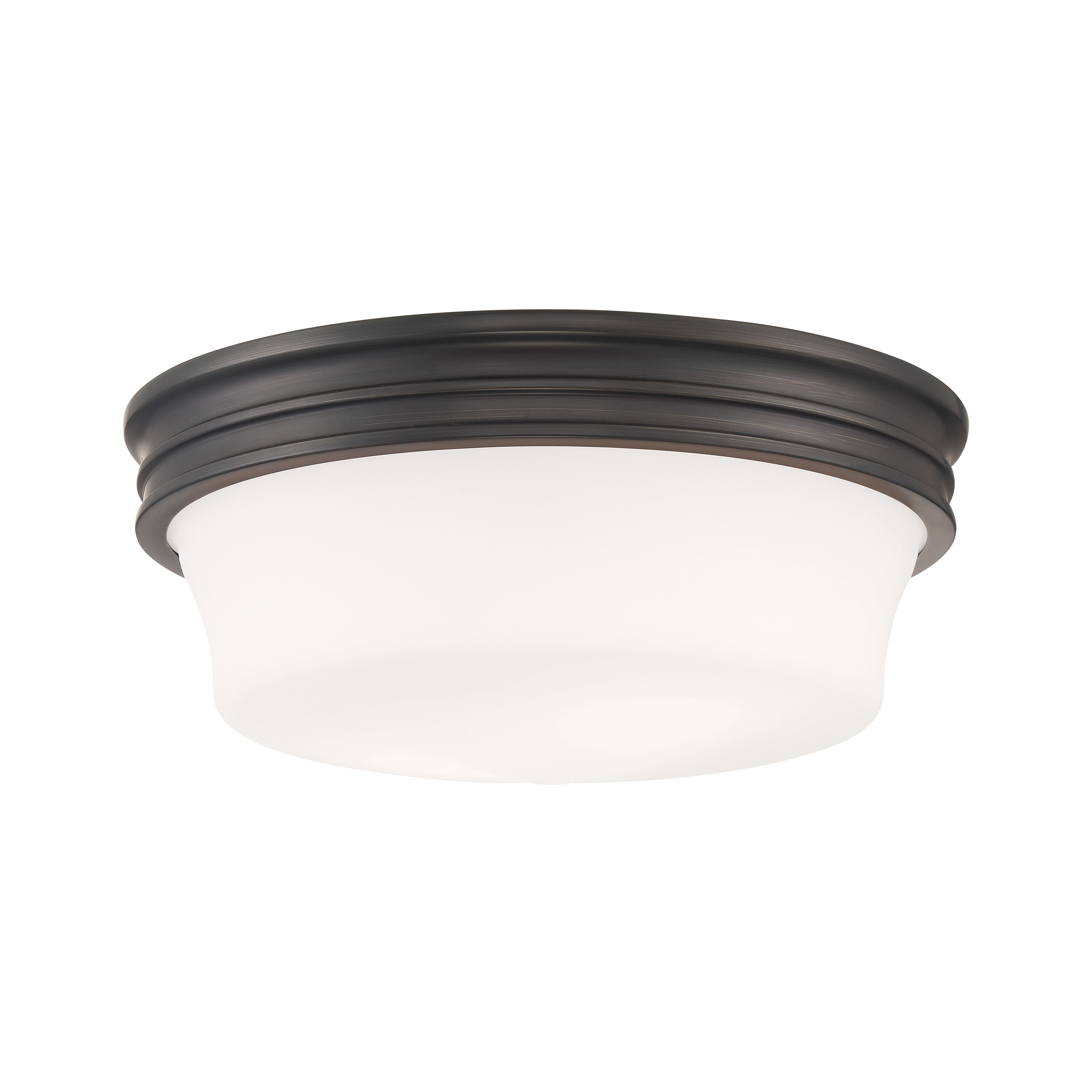 Galen Glass Flush Mount Ceiling Light - Oil Rubbed Bronze - Image 0