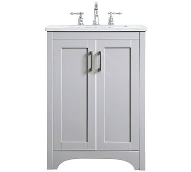 Gray Cedra Single Sink Vanity, 24" - Image 0
