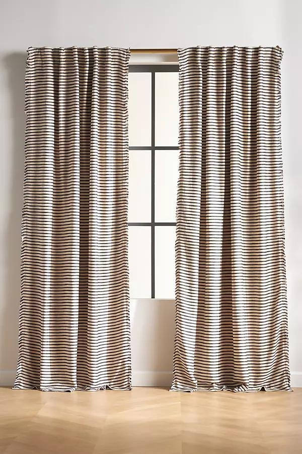 Luxe Linen Blend Woven Blackout Curtain - Image 0