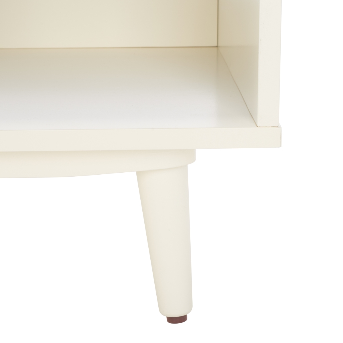 Cricket Open Shelf Bench W/ Cushion - Creme / Creme - Safavieh - Image 3