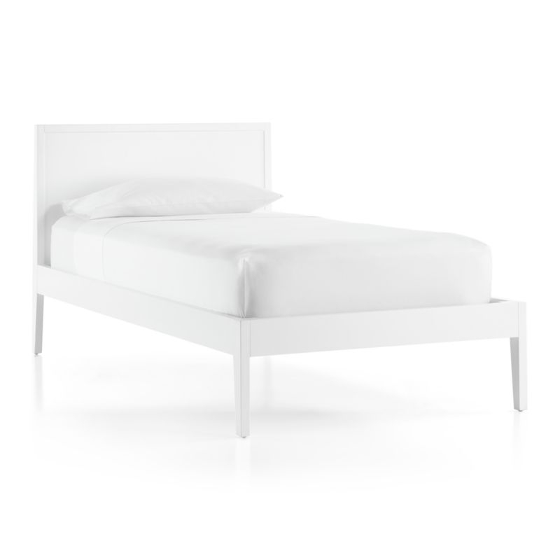 Ever Simple White Wood Kids Twin Bed - Image 0
