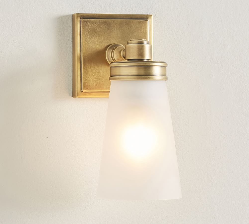 Tumbled Brass Pearson Traditional Single Sconce - Image 0
