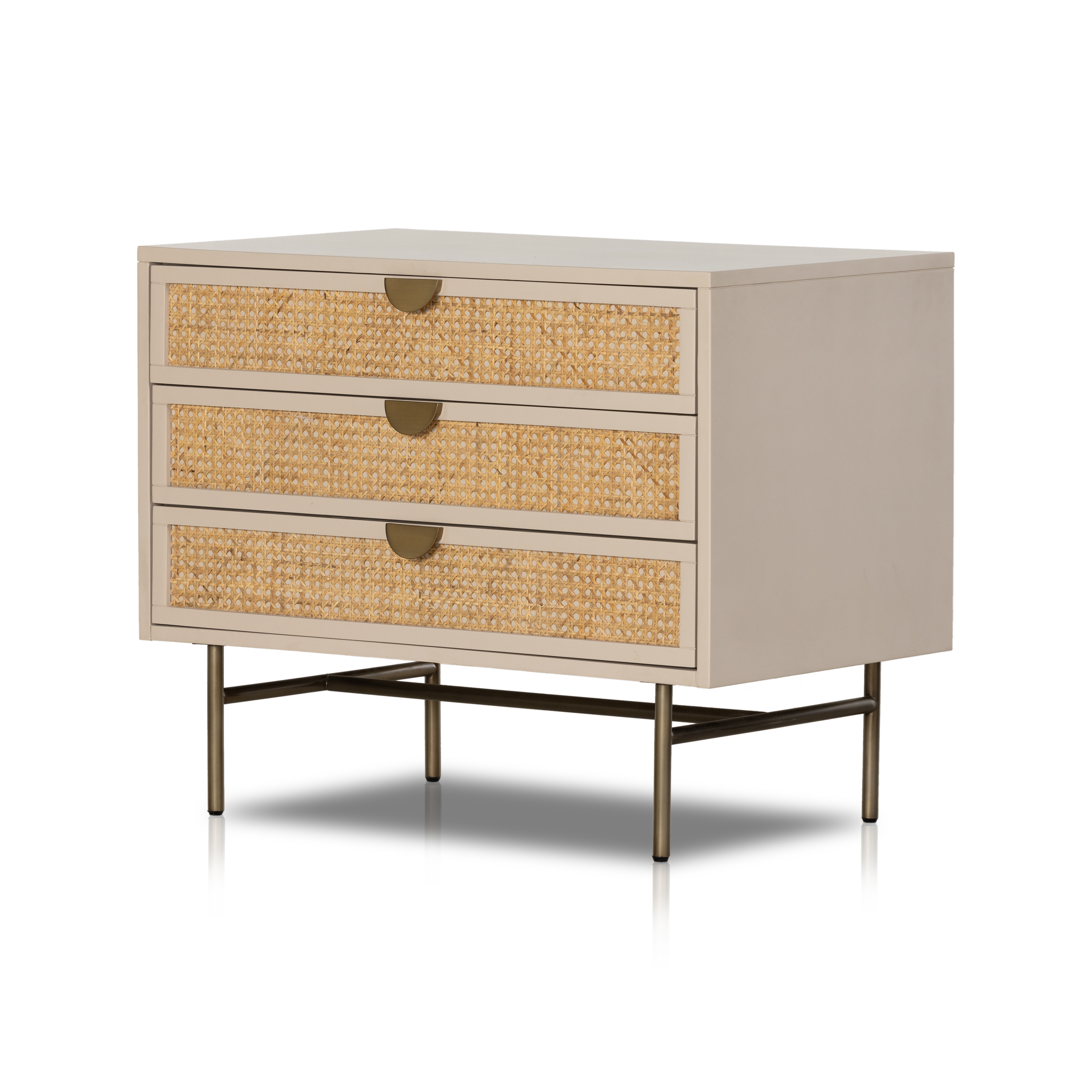 Luella Large Nightstand-Matte Alabaster - Image 1